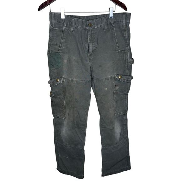 Carhartt Green RipStop Pants Moss Green 32x30 - Picture 1 of 7